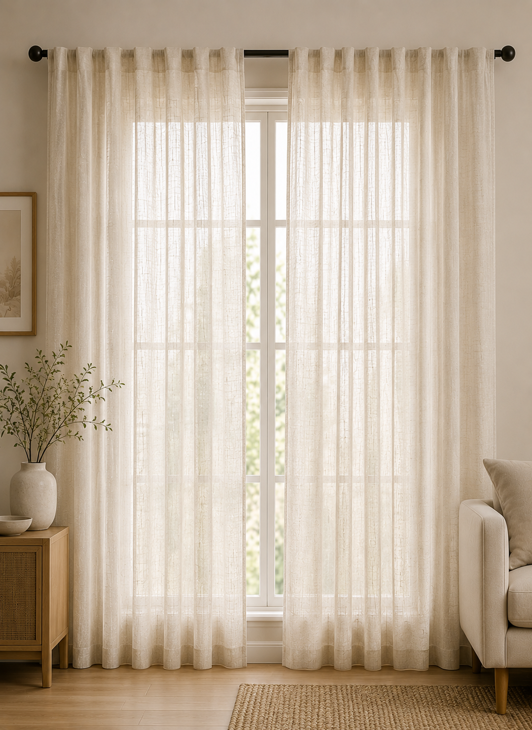 Sheer Linen Naturale